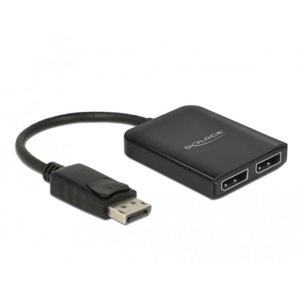 DeLOCK Splitter DisplayPort 1.4 1 x DisplayPort a 2 x DisplayPort MST