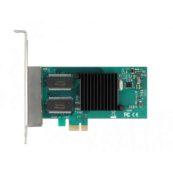 DeLOCK Scheda PCI Express per 4 x Gigabit LAN