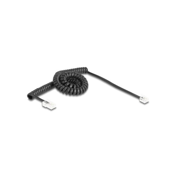 DeLOCK 88480 cavo telefonico 3 m Nero