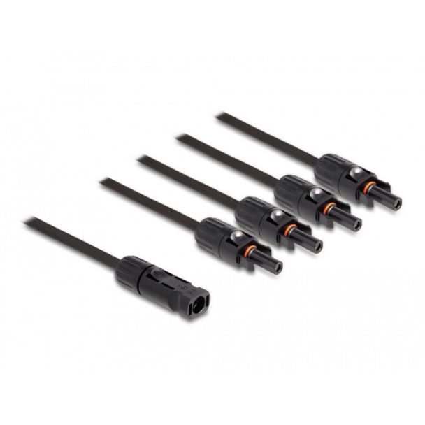 DeLOCK Cavo splitter solare DL4 1 x maschio per 4 x femmina 50 cm nero