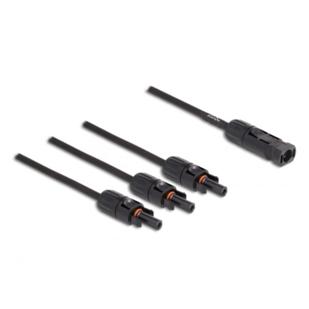 DeLOCK Cavo splitter solare DL4 1 x maschio per 3 x femmina 35 cm nero