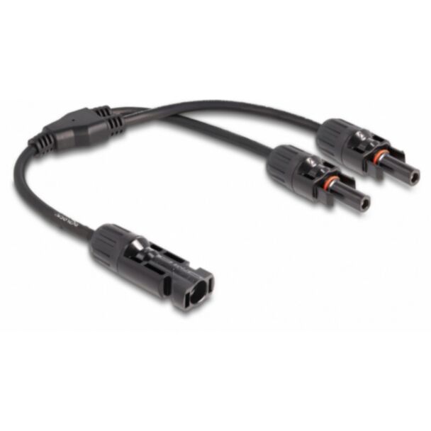 DeLOCK Cavo splitter solare DL4 1 x maschio per 2 x femmina 30 cm nero