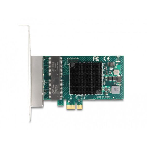 DeLOCK Scheda PCI Express x1 per 4 x RJ45 Gigabit LAN