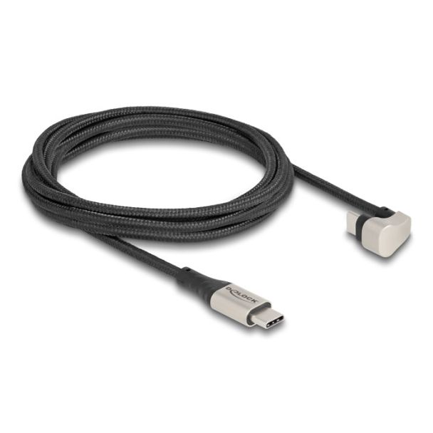 DeLOCK USB 2.0 Cavo USB Type-C maschio-maschio angolata a 180° 2 m PD 60 W