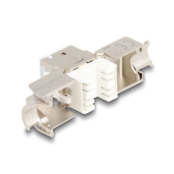 DeLOCK Modulo Keystone RJ45 femmina a LSA Cat.6A non richiede attrezzi bianco set da 10 pezzi