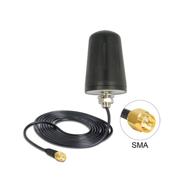 DeLOCK 89533 antenna di rete Antenna omnidirezionale SMA 0 dBi
