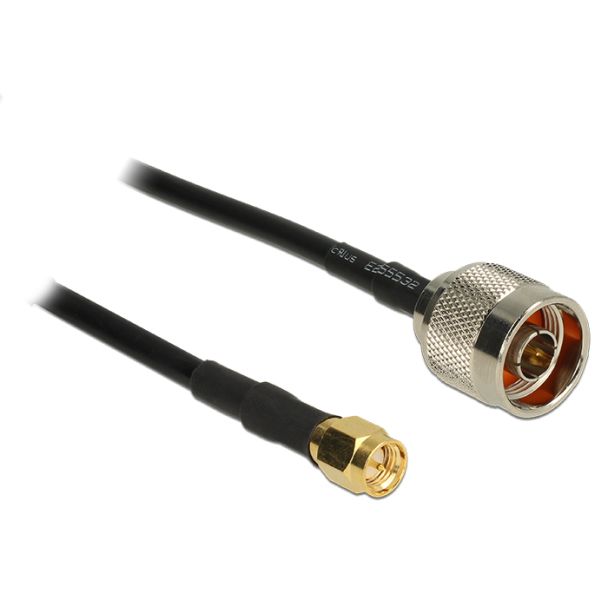 DeLOCK 15m, N/SMA cavo coassiale CFD200 Nero