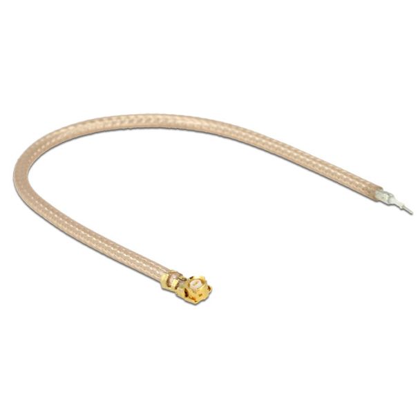 DeLOCK 0.1m MHF U.FL/RG178 coaxial cable Transparent