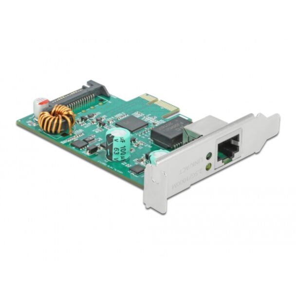 DeLOCK Scheda PCI Express x1 per 1 x 2,5 Gigabit LAN PoE+