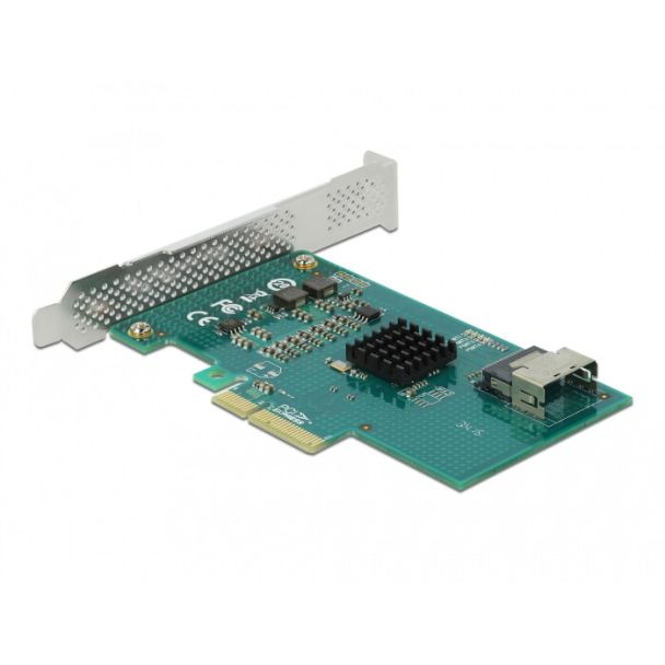 DeLOCK Scheda PCI Express x4 per 4 x SATA 6 Gb/s RAID e HyperDuo - Fattore di forma a basso profilo