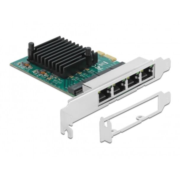 DeLOCK Scheda PCI Express x1 per 4 x Gigabit LAN