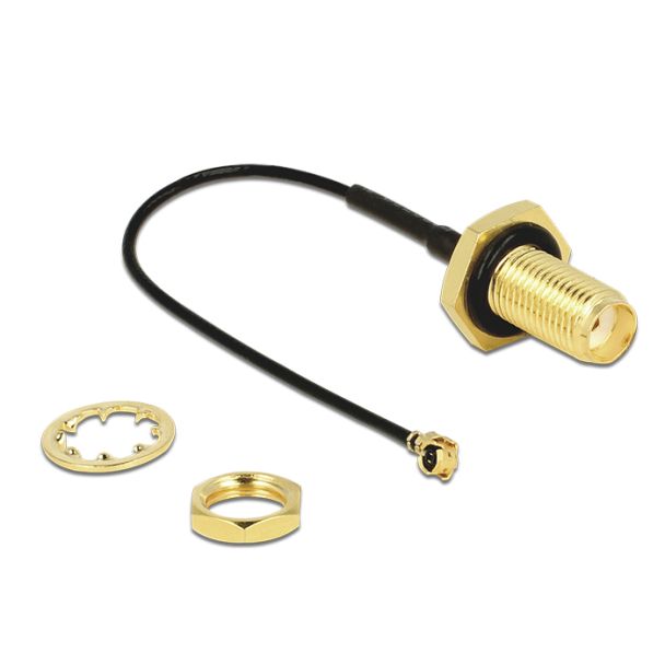DeLOCK 1m, SMA/MHF cavo coassiale
