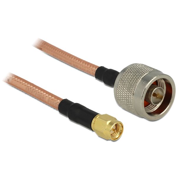 DeLOCK 88897 coaxial cable RG-142 1 m SMA