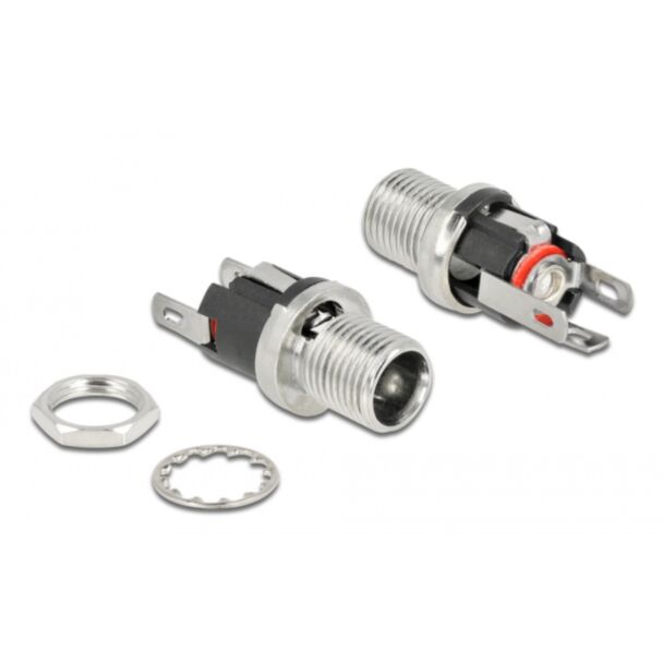 DeLOCK Connettore DC 5,5 x 2,5 x 12,0 mm versione femmina a saldare