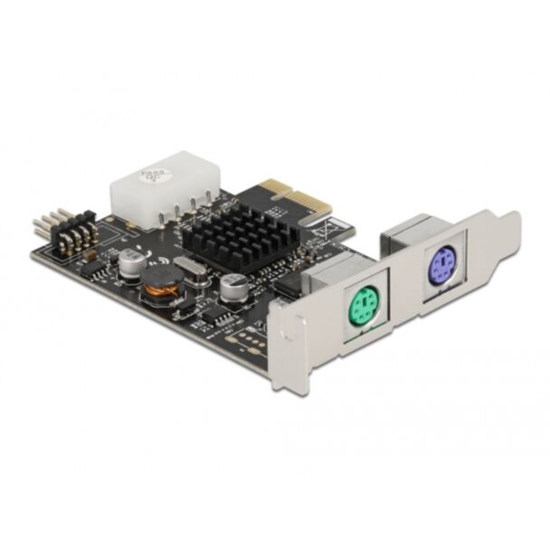 DeLOCK Scheda PCI Express x1 a 2 x PS/2 e USB Pin Header - Fattore di forma a basso profilo
