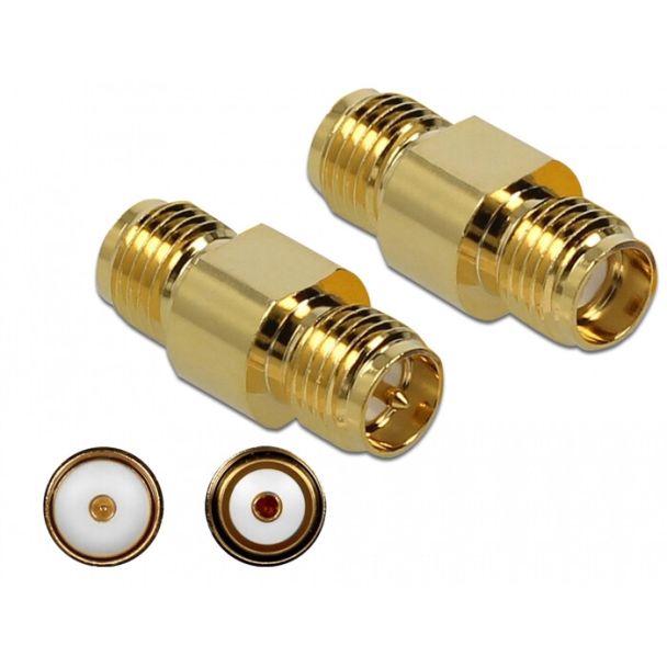 DeLOCK 89975 wire connector SMA, RP-SMA Gold