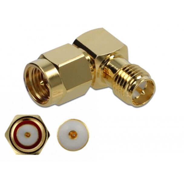 DeLOCK 89955 wire connector SMA, RP-SMA Gold