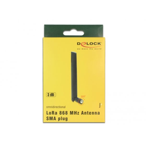 DeLOCK LoRa antenna di rete Antenna omnidirezionale SMA 3 dBi