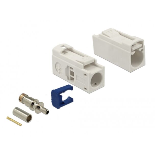 DeLOCK 89686 wire connector FAKRA B Blue, Cream, Stainless steel