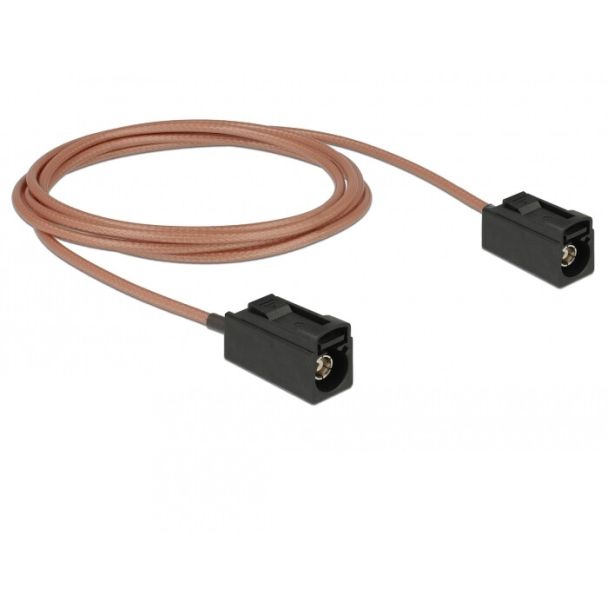 DeLOCK 89679 cavo coassiale RG-316 1,25 m FAKRA A Nero, Marrone