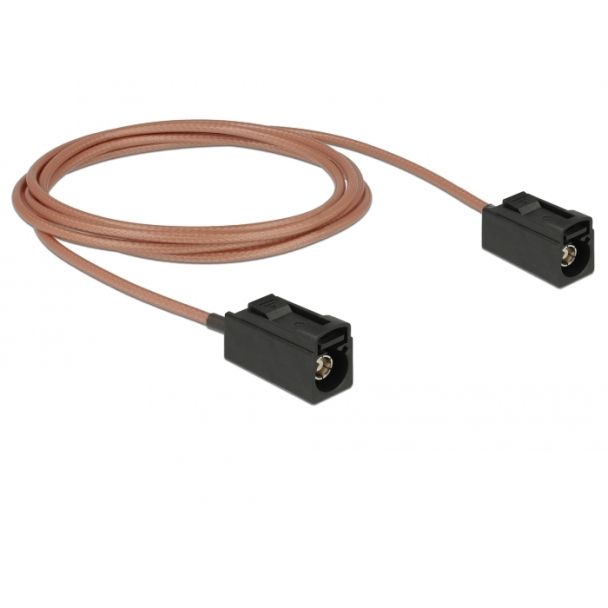 DeLOCK 89679 cavo coassiale RG-316 1,25 m FAKRA A Nero, Marrone
