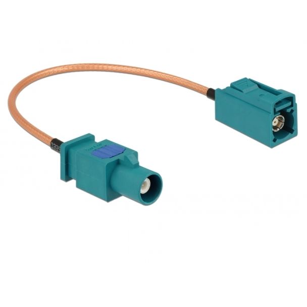 DeLOCK 89660 cavo coassiale RG-316 0,2 m FAKRA Z Marrone, Verde