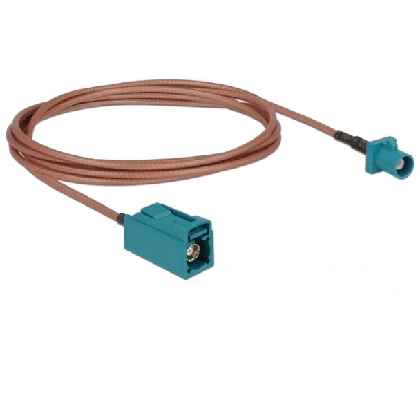 DeLOCK 89659 cavo coassiale RG-316 1,8 m FAKRA Z Marrone, Verde