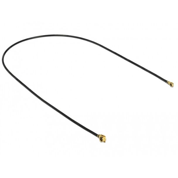 DeLOCK 89649 cavo coassiale 1.13 0,3 m MHF (I-PEX) MHF IV/ HSC MXHP32 Nero, Oro