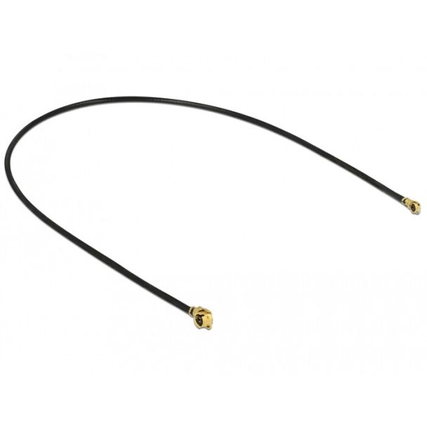 DeLOCK 89648 cavo coassiale 1.13 0,2 m MHF (I-PEX) MHF IV/ HSC MXHP32 Nero, Oro
