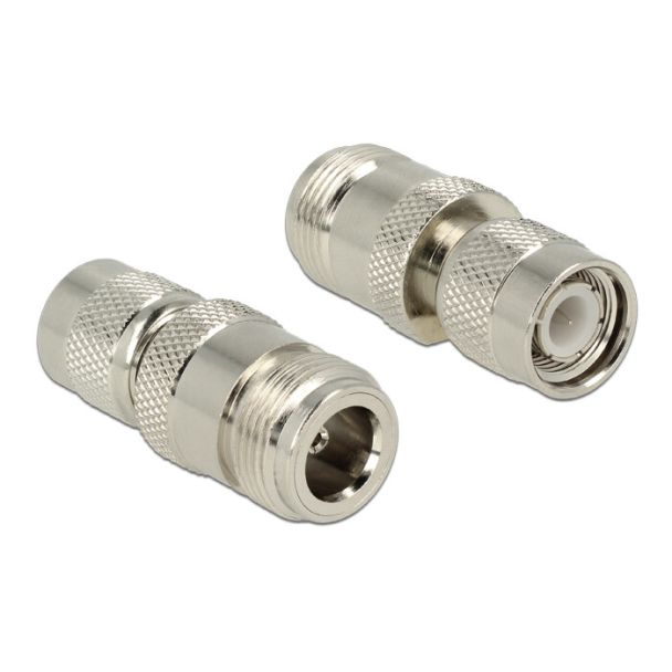 DeLOCK 89573 adattatore per inversione del genere dei cavi TNC Tipo N Argento