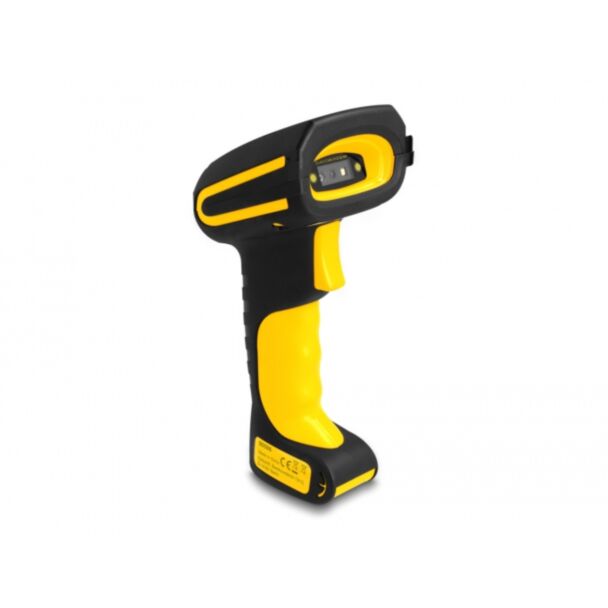 DeLOCK Scanner industriale di codici a barre 1D e 2D per 433 MHz o Bluetooth con stazione di ricarica induttiva