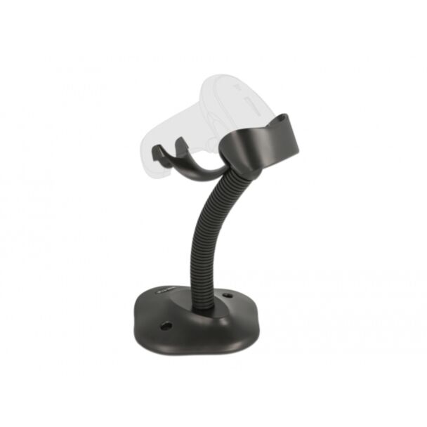 DeLOCK Base per scanner di codici a barre con supporto flessibile nero
