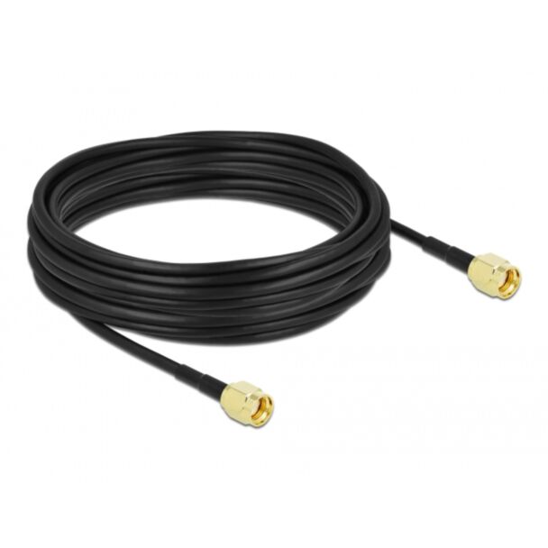 DeLOCK Cavo antenna RP-SMA maschio per RP-SMA maschio LMR/CFD100 10 m low loss