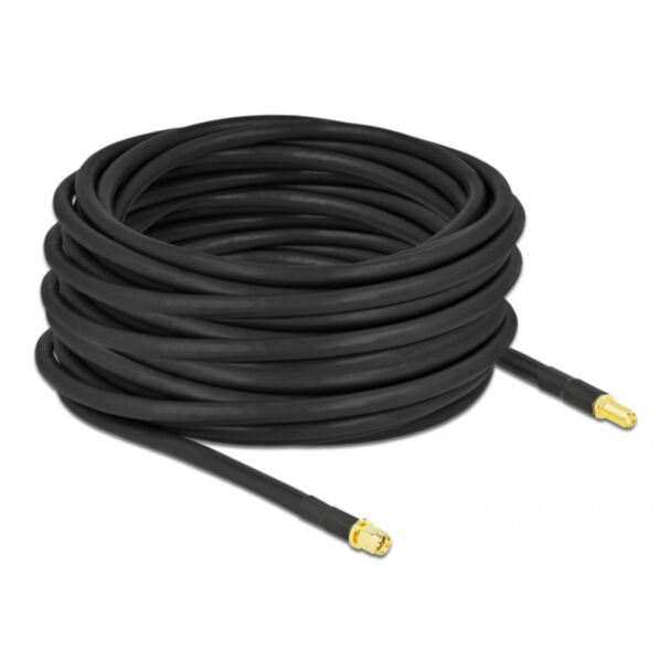 DeLOCK Cavo antenna SMA maschio per SMA femmina LMR/CFD300 15 m low loss