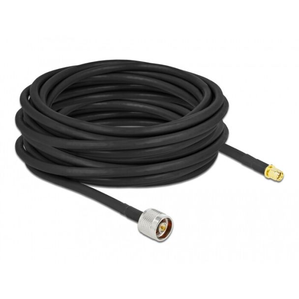 DeLOCK Antenna Cable N plug to SMA plug LMR/CFD300 10 m low loss