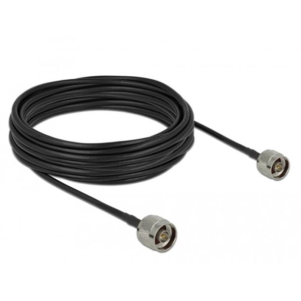 DeLOCK 90424 coaxial cable LMR195 10 m Black, Grey