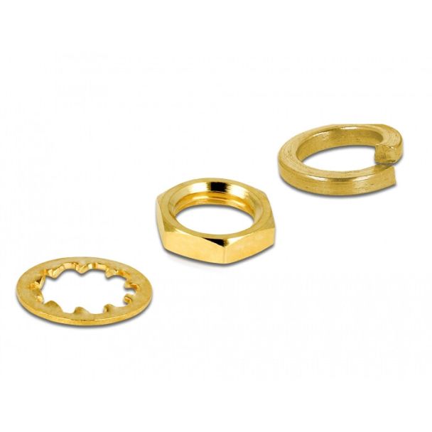 DeLOCK 90399 cavo coassiale 0,5 m SMA MHF Nero, Oro, Grigio