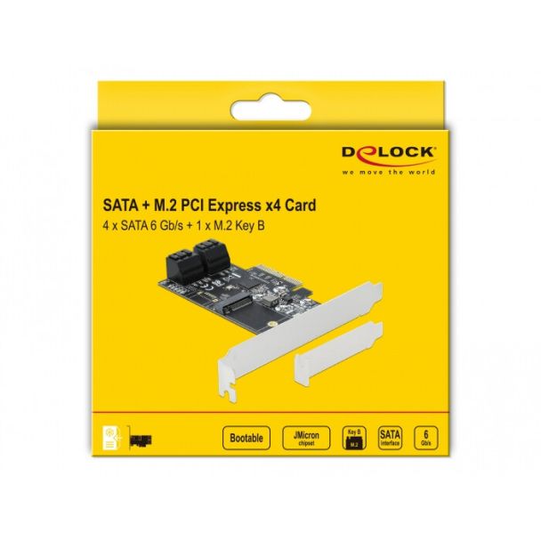 DeLOCK 90396 scheda di interfaccia e adattatore Interno M.2, SATA
