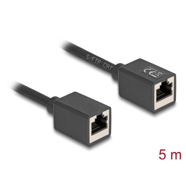 DeLOCK 90333 cavo di rete Nero 5 m Cat6a S/FTP (S-STP)