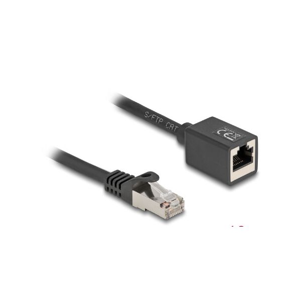DeLOCK 90323 cavo di rete Nero 10 m Cat6a S/FTP (S-STP)