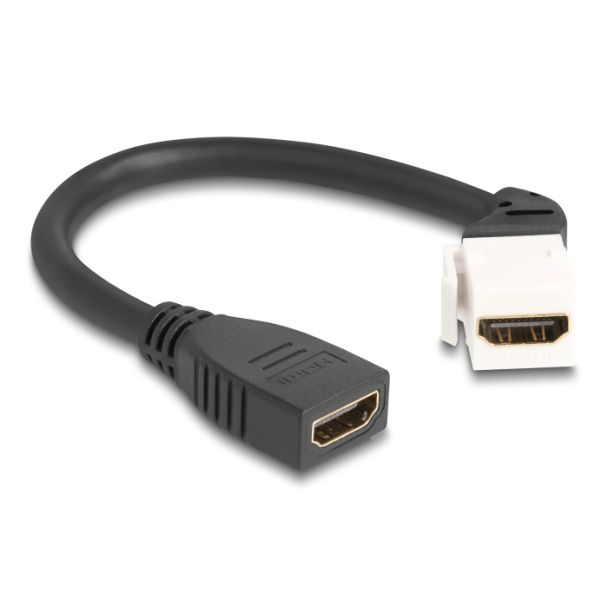 DeLOCK 90322 cavo HDMI 0,2 m Bianco, Nero