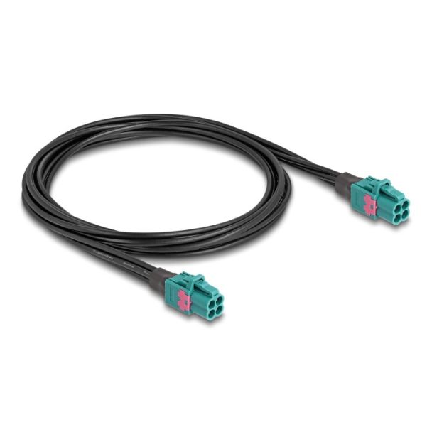DeLOCK Cable Mini FAKRA Z jack quad to Mini FAKRA Z jack quad