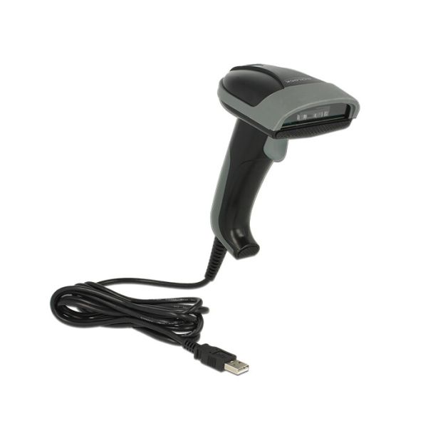 DeLOCK 90279 barcode reader Handheld bar code reader 1D CMOS Black, Grey