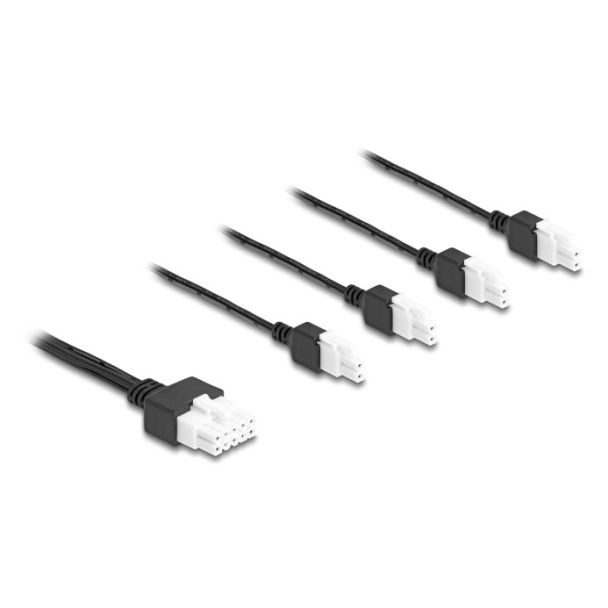 DeLOCK 90173 cavo di alimentazione Nero 1 m 4 x DC