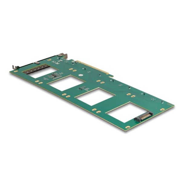 DeLOCK Scheda PCI Express 4.0 x16 a 4 x interno U.2 NVMe SFF-8639 - Biforcazione (LxP 288 x 122 mm)