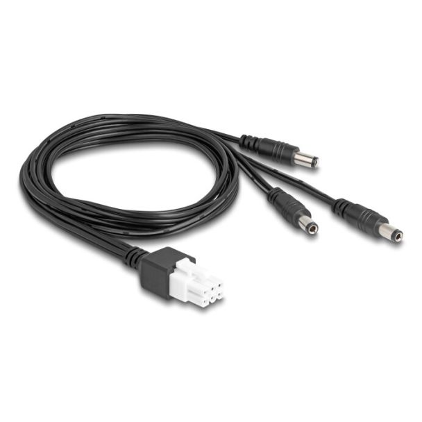 DeLOCK 90168 cavo di alimentazione Nero 1 m 3 x DC