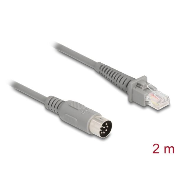 DeLOCK 90167 cavo di rete Grigio 2 m