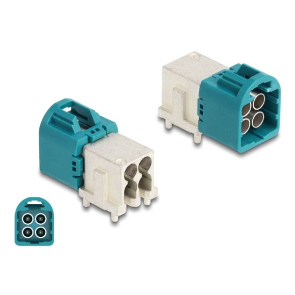 DeLOCK Mini FAKRA Z maschio quadruplo angolato tipo-A PCB