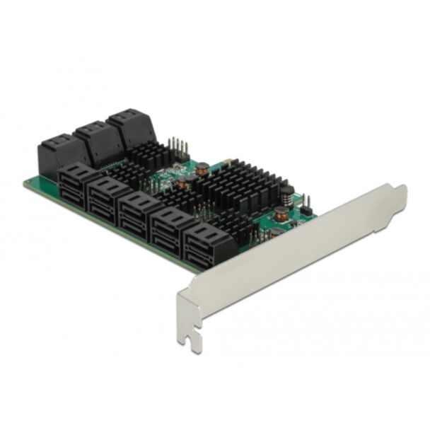 DeLOCK Scheda PCI Express x4 SATA a 16 porte