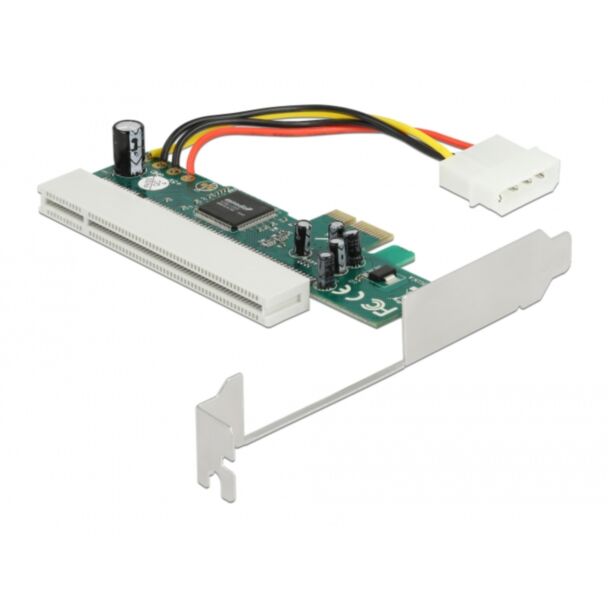 DeLOCK Scheda Riser PCI Express x1 a 1 x PCI 32 Bit 5 V, 2 x Slot PCI Asmedia